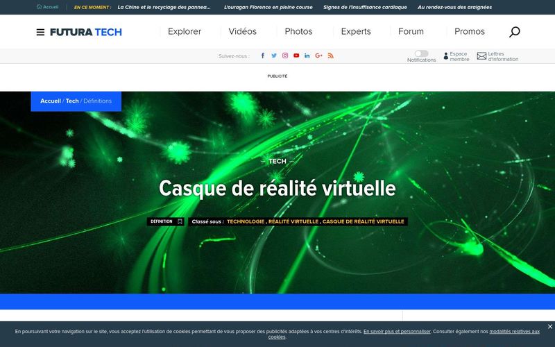 Futura Tech : Casque de réalité virtuelle